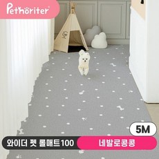 [펫노리터] 와이더 펫 롤매트 140 네발로 콩콩 5M