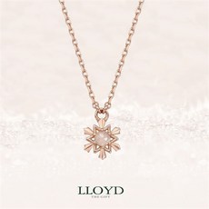 눈꽃다이아목걸이