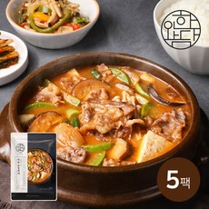 가공식품(브랜드없음) [한와담] 직화솥에 끓인 차돌된장찌개 500g 5팩, 5개