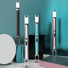 USB 충전식 양초 라이터 펄스 점화기 충전케이블포함, 블랙