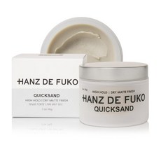 Hanz de Fuko Quicksand – 프리미엄 남성용 헤어 스타일링 왁스 및 드라이 샴푸 콤보 – 높은 고정력 매우 매트한 마감 – 2온스., 1개, 56g