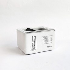 커피 넉박스 찌꺼기 상자 찌꺼기통 가정용 카페 스타일리쉬 디자인 넛박스, 작은, 하얀색, 1개