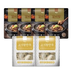 하누소 갈비탕700g 4팩 + 고기왕만두350g 2팩, 1개