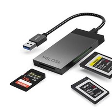 VELOGK CFexpress/XQD 듀얼 슬롯 USB 3.2 카드 리더기