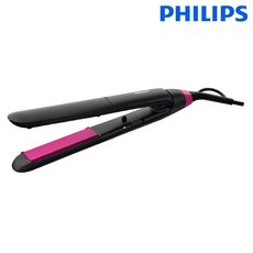 필립스 에센셜 케어 헤어 스트레이트너 BHS375/09, 블랙 + 핑크