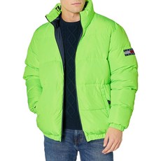 Tommy Hilfiger Tommy Jeans 남성용 리버시블 퍼 자켓 블랙 아이리스 L