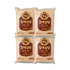 백설 갈색설탕, 3kg, 4개