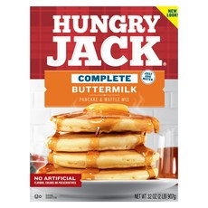 Hungry Jack 컴플리트 버터밀크 팬케이크 and 와플 믹스 907 g, 907g, 1개