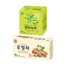 티타임고려 송원 우엉차 100T+현미녹차 100T (200T), 2box, 120g, 100개입