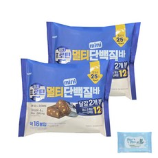 롯데 이지프로틴 멀티단백질바 미니 (+물티슈10매증정), 2개, 213g