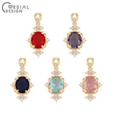 코디 얼 디자인 20Pcs 17*35MM 쥬얼리 액세서리/CZ 매력/손으로 만든/DIY 목걸이 만들기/크리스탈 펜던트/귀걸이 결과|보석 재료 & 부속품|