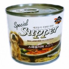 강아지 애견 캔 사료 스페셜 서퍼 소고기 285g, 단품, 1