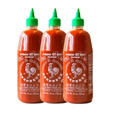 허이펑 닭표 스리라차 핫 칠리 소스, 793g, 3개