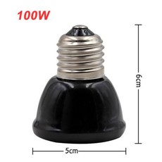 원적외선 세라믹 애완 동물 난방 램프 전구 브로더 닭 파충류 25W 50W 75W 100W 220V, Mini lamp 100W, 1개