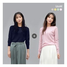 [라우렐] 소프트 메리노울100 니트 2종