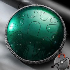 스틸텅드럼 HLURU 드럼 노트 키 천체 15 D 글루코폰 스틸 혀 톤 인치 14 악기 핸드팬, pearl green, 1개