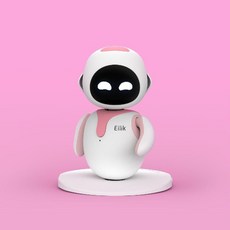 공홈 정품 에일릭 로봇 Eilik 애완 반려 로봇 AI 아일릭 Eilik A Desktop Companion Robot/에일릭 인공지능 애완용 반려로봇 AI Eilik 로봇 지능형, 4.Pink