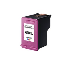 [HP] HP63XL 대용량 1110 1111 1112 2130 2132 3630 3632 비정품잉크, 칼라(대용량), 1개 DJ2130/2131/2132/3630/3632
