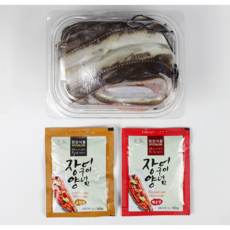 [산지직송]통영 손질 바다장어 장어구이 장어덮밥 소스2종, 3개, 1kg (2~5미 내외)