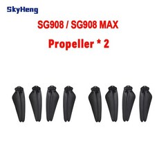 ZLL SG906 MAX1/SG906 MAX2 교체용 프로펠러 블레이드 SG907 MAX SG908 드론 액세서리 세트당 4 개 391528, SG908 Max X2