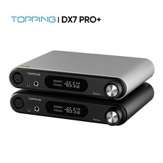 토핑 TOPPING 오디오 전력 증폭기 파워엠프 TOP DX7 Pro ES9038PRO DAC 블루투스 51 DSD512 PCM768KH RCA XLR 출력 헤드폰 앰프 1900m, 01=Black - toppingdx7pro