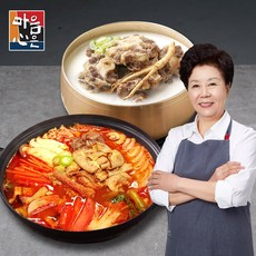 [마음심은] 배윤자 푸짐한 소곱창전골 800g 2팩+소문난 꼬리곰탕 500g 2팩, 2.6kg, 4팩