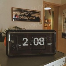 TWEMCO 트웸코 캘린더 플립시계 알람 LED 조명 탁상시계, AL30 블랙(알람 시계 + 야간 조명포함)