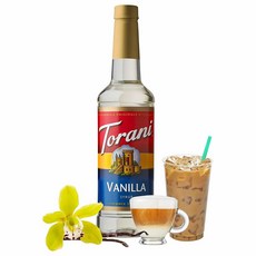 Torani 토라니 바닐라 단풍 시럽 750mL, 1병