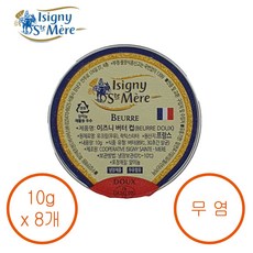 이즈니 프랑스 프리미엄 포션 무염버터 10g, 8개