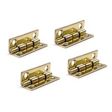 아이베란다 미니 경첩 힌지 장식 철물 90도개방 30x10mm, 골드, 4개 - 90도경첩