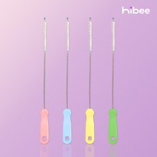 100%국내제조 하이비 텀블러용 빨대브러시, 그린, 1개
