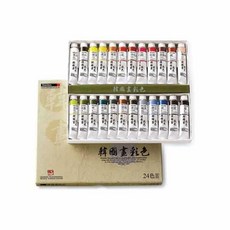 한국화물감 신한 24색 20mL B동양화물감 서예 동양화재료 신한 한국화물감 24색 20mL B, 본상품