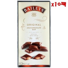 Baileys Milk Chocolate Bar 90g 베일리스 밀크 초콜릿 바 90g 10팩, 10개