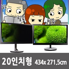 20인치 wide 434츠 X271.5cm 모니터 사생활 정보 보안 보호 필름