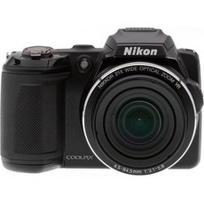 Nikon COOLPIX L26 16.1MP 디지털카메라 5배줌 NIKKOR 유리렌즈 3인치 LCD 레드 OLD MODEL, Black