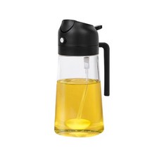 플라스틱 스프레이 오일 분무기 병 바베큐 요리 올리브 식초병, 3.500ml black