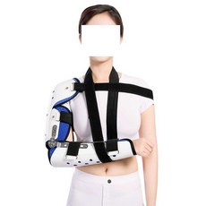 조절가능 팔꿈치 전완근 고정대 상완골 버팀 보호대 야외 활동 가정용 임시, 1개, 왼쪽 숄더리스