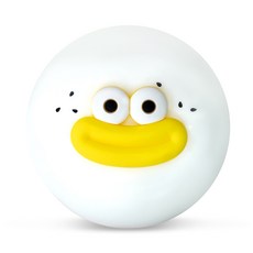 토이토 대왕 빵떡 말랑이 구름빵 스퀴시볼 슬라임 클레이, 1개, 190g, 화이트