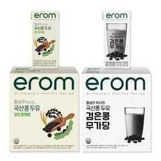 이롬erom 검은콩깨쌀+검은콩무가당 (16입x2박스), 32개, 190ml