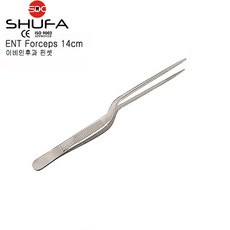 SHUFA 이비인후과핀셋 이엔티포셉 14/16/18cm (귀지제거/슈파 ENT Forceps ), 이엔티핀셋 14cm, 1개