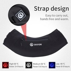충전식손난로 보조배터리 미니 USB 충전 손난로배터리 손난로 미니손난로 휴대용손난로 전기핫팻휴대용 C타입 휴대용 전기 온열 핸드 워머 야외 방수 머프 난방 워밍 파우치 허리 가방, 1.black  싱글 사이즈