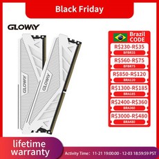 Gloway Memoria RAM 컴퓨터용 데스크탑 메모리 DDR4 3200Mhz 16GB, 한개옵션1, 03 8GBx2pcs 3600mhz