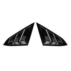 혼다 시빅 2016 세단용 후면 사이드 벤트 쿼터 윈도우 루버 커버 삼각형 액세서리, 01 Bright Black, 01 Bright Black