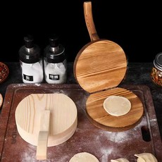 올갱이국수 만두피만들기 수제비 반죽 수동 원목 핸드, 1개, 대형 정원 모양 배달기