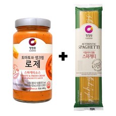 청정원 로제 스파게티소스600g+스파게티면250g