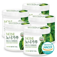 푸른들판 베트남 노니 분말 가루 100% 노니열매 과일 파우더 무첨가 haccp 인증 수입 식품 추천, 130g, 5통