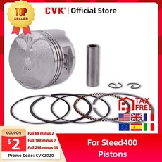 75 64MM 용 Shadow400 Steed400 부품 피스톤 BROS400 표준 CVK 25 50 실린더 링 Honda 직경 엔진 세트 STD, 9)2 Set Piston Ann 25, 9) 2 Set Piston Ann 25