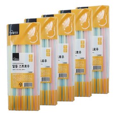 생활미소 알뜰 스트로우, 50개입, 5개