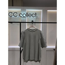 씨씨콜렉트 AK원주점 CC콜렉트 퍼프소매포인트반팔니트C203KSK002