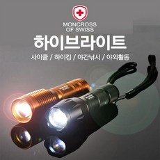 몽크로스 하이브라이트 LED 후레쉬(블랙), 1개